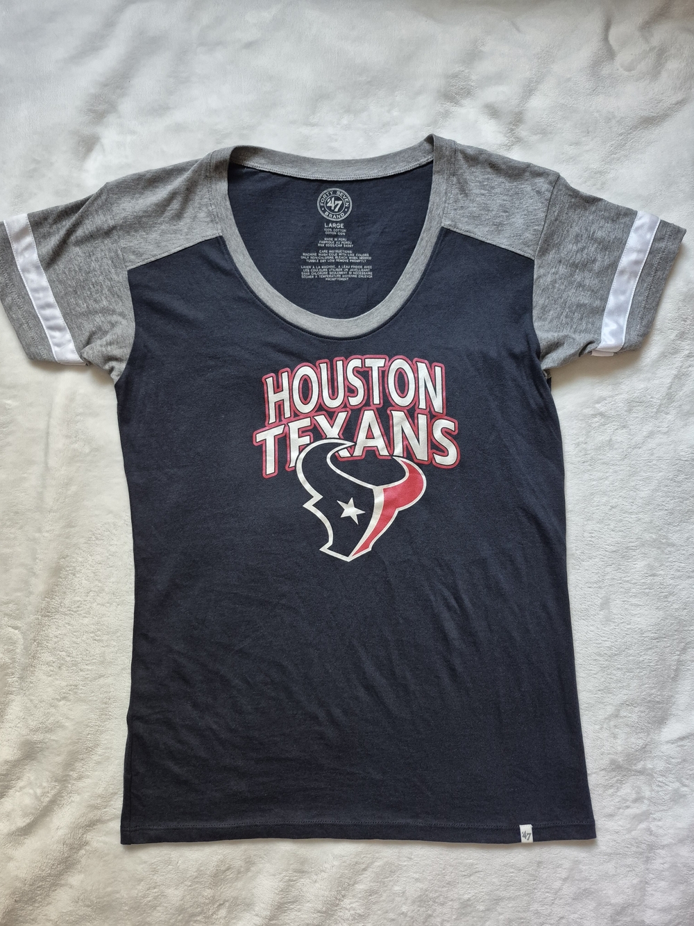 47 Houston Texans Navy & Gray Tee